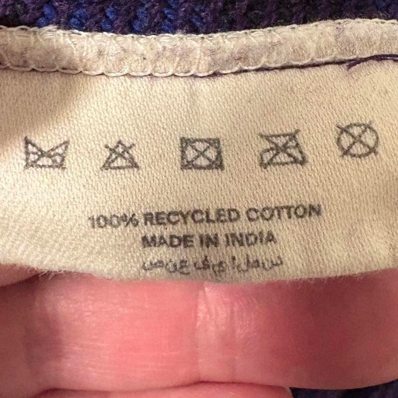 Burberry London Supernova purple plaid cotton large shopper tote bag - Picture 5 of 6